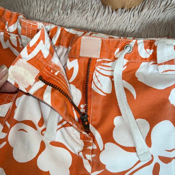 Mini Boden Orange and Blue Tropical Print Casual Skirts Set of 2 Size 9/10Y - Picture 8 of 15